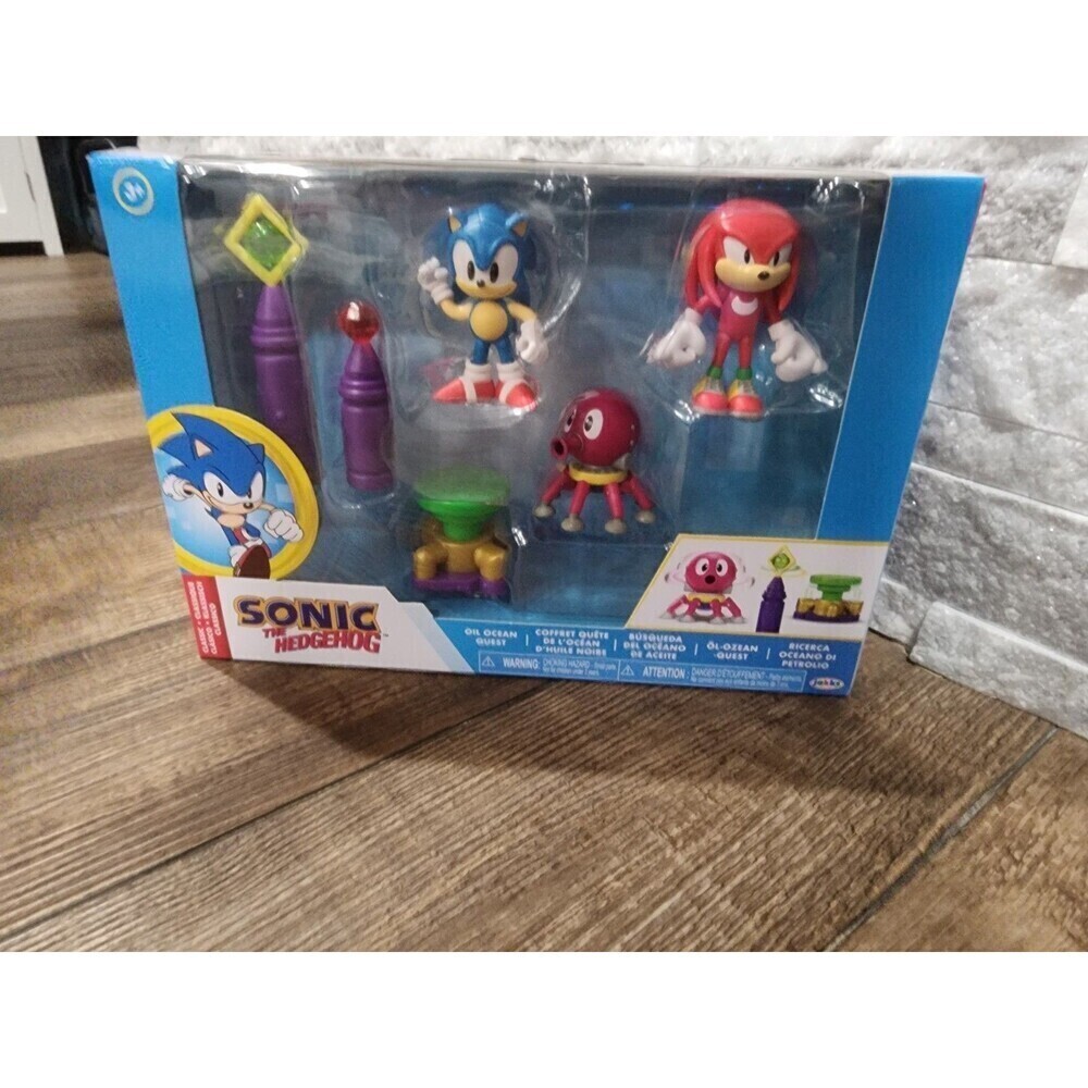 Sonic The Hedgehog Action Figures 2.5" Oil Ocean Diorama NEW